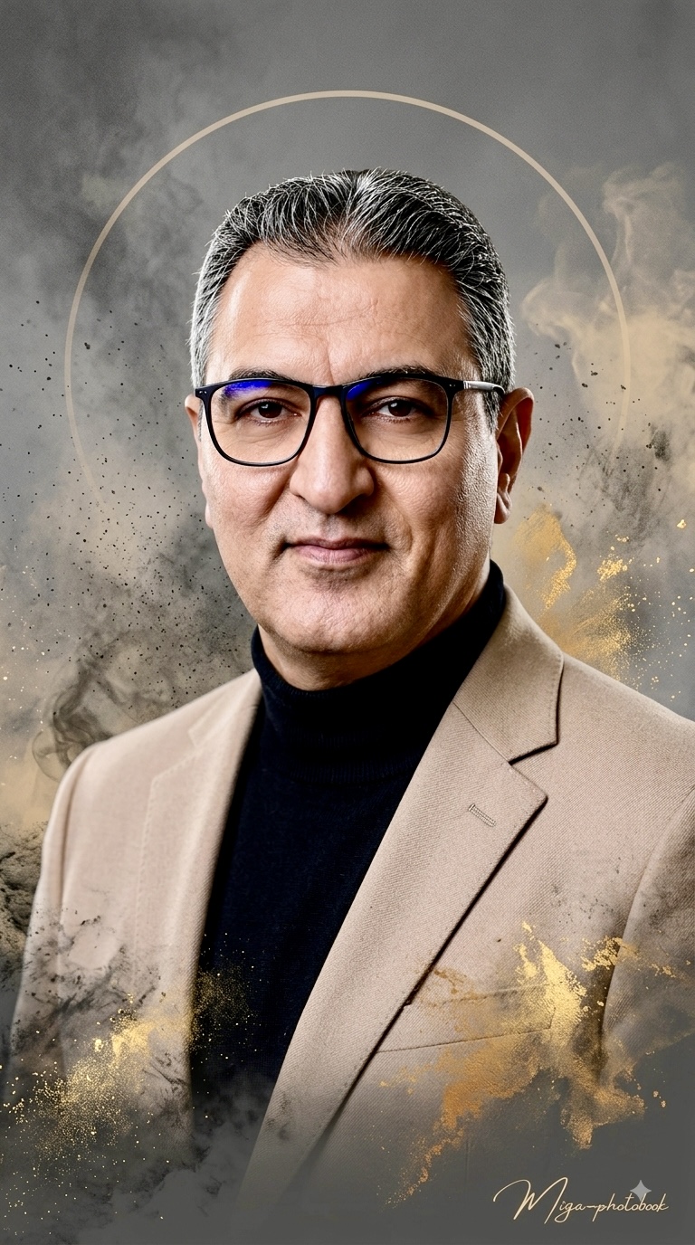 تحويل صورة بالذكاء الاصطناعي — بليزر بيج بلمسات ذهبية