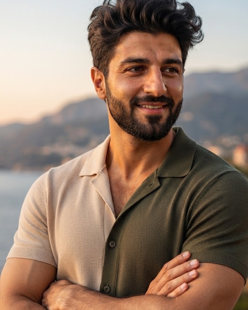 تحويل صورة بالذكاء الاصطناعي — بولو زيتوني على الساحل
