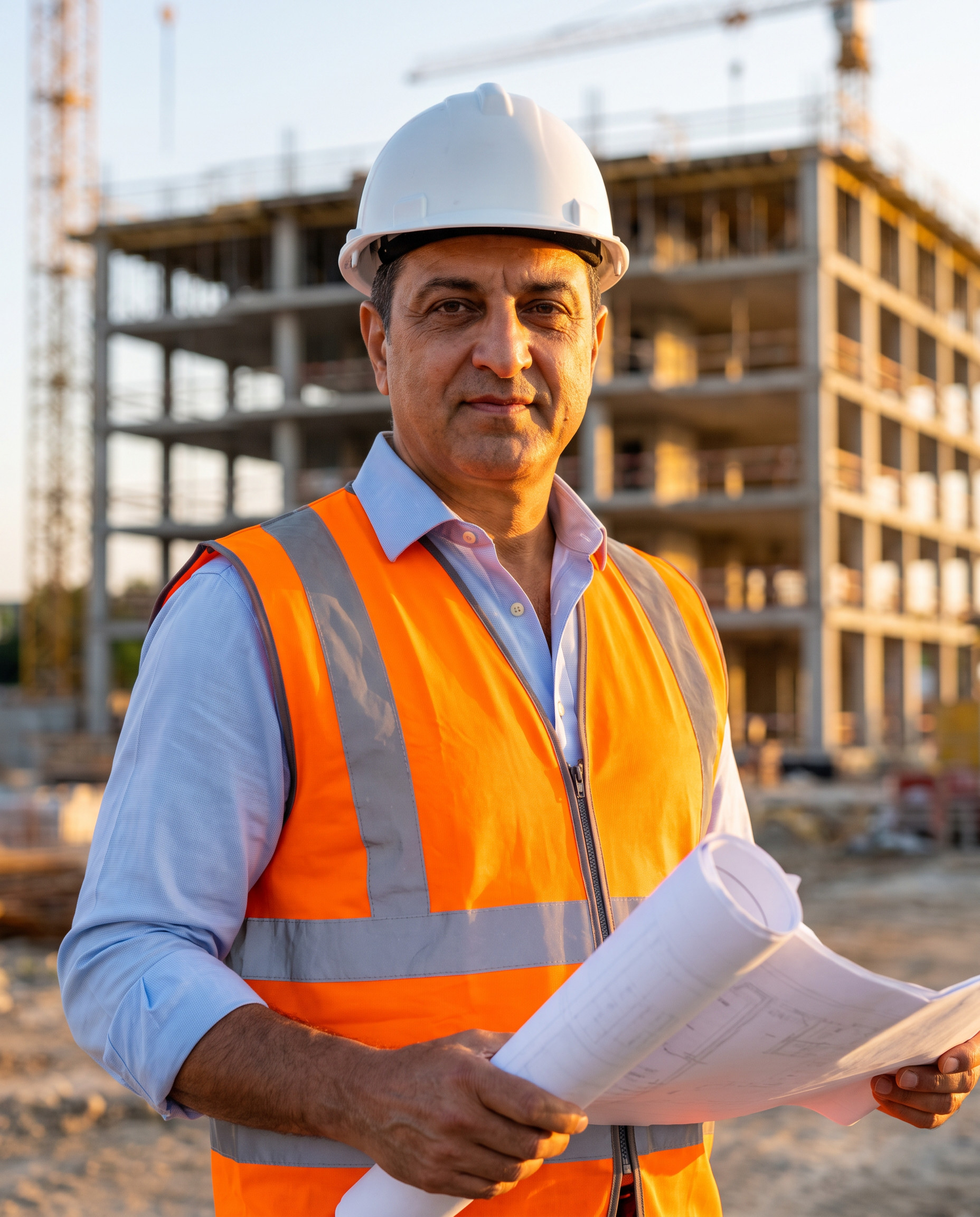 تحويل صورة بالذكاء الاصطناعي — مهندس في الموقع