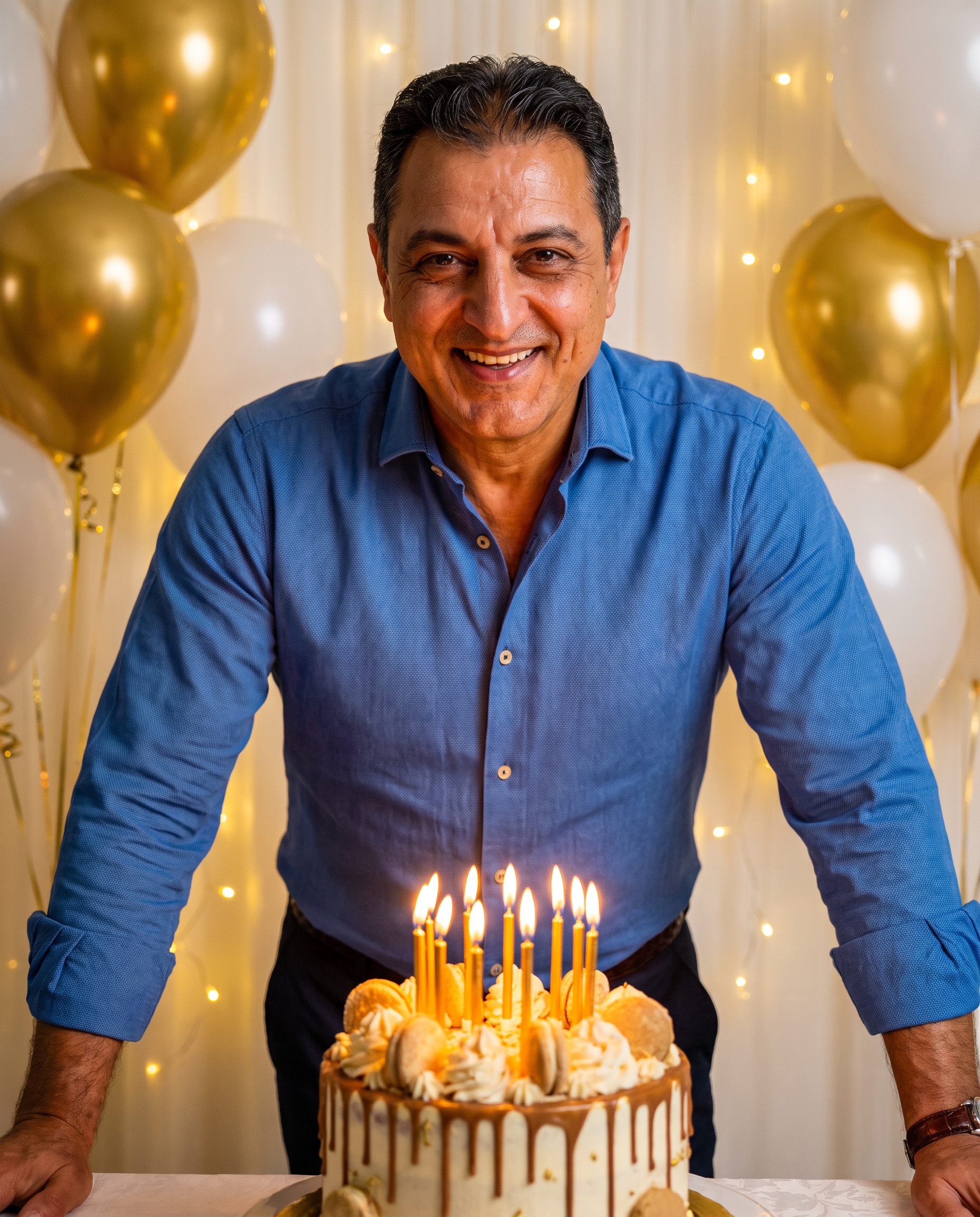 تحويل صورة بالذكاء الاصطناعي — عيد ميلاد سعيد (رجالي)